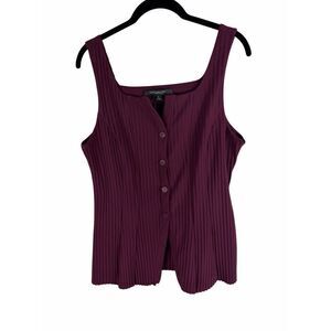 Marc New York maroon button up blouse- size M